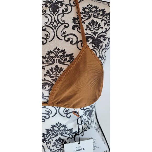 SAME LOS ANGELES BIKINY WOMENS Triangle Top Bronze SZ Small - Picture 5 of 7